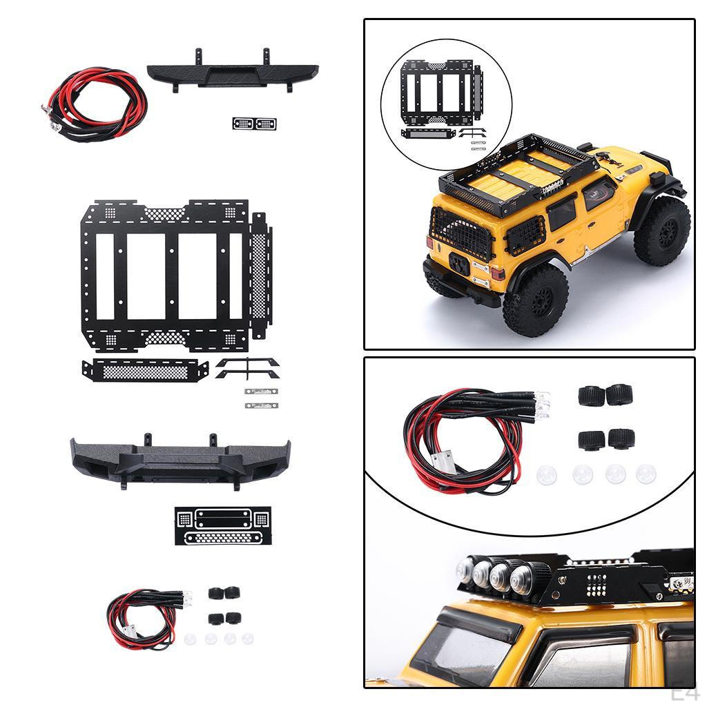 1:10 Scale RC Metal Simulation Upgrade Accessories Spare Parts Kits Decoration for Axial SCX24