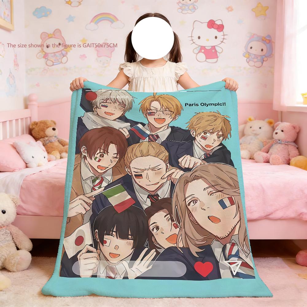 Blanket For Hetalia Soft Throw Blanket for World Picnic Bed Sofa Home Group Bedroom Cozy Warm Stars Comfortable