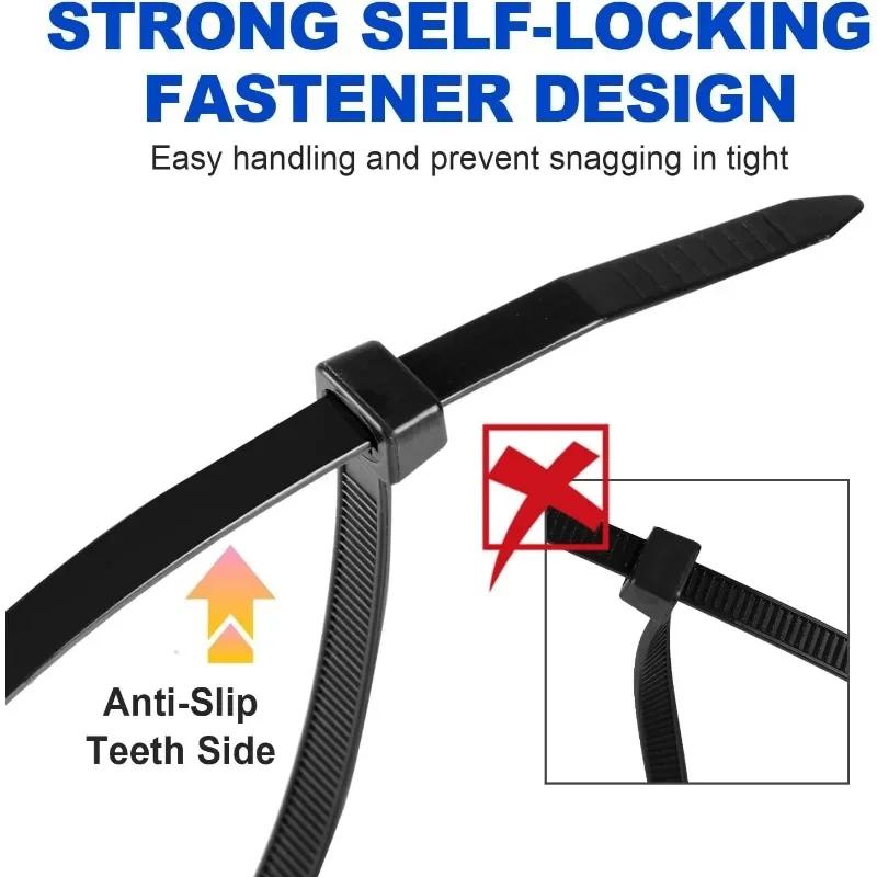 Cable Ties Reusable Plastic Flanges Ties Cable Plastic Nylon Cable Ties organizer Clamp Self-locking Offi Wire Zip