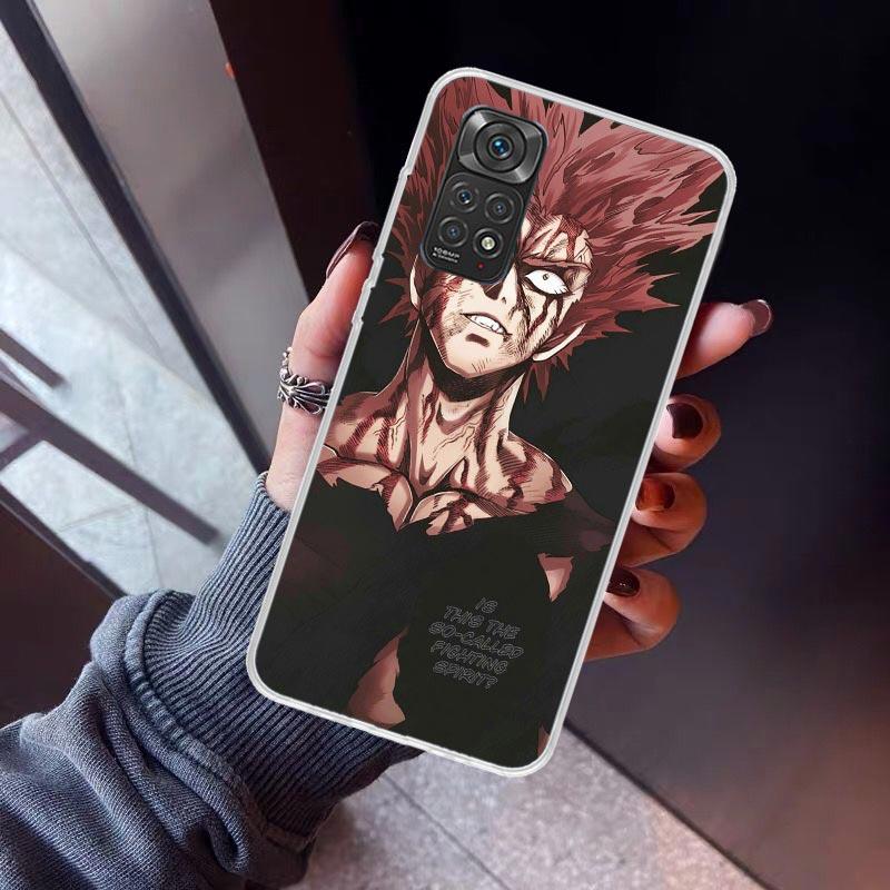 One P-Punch-Man Garou Phone Case For Xiaomi Redmi Note 10 11 12 13 14 15 Pro Plus 11S 12S 14S 11T 11E 10S Soft TPU Back Cover Re