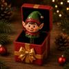 Funny Desk Accessory Christmas Magic Pop-Up Gift Box, Cute Reindeer Santa Claus Gingerbread Prank Unique Holiday Surprise Reusable Spring-Loaded