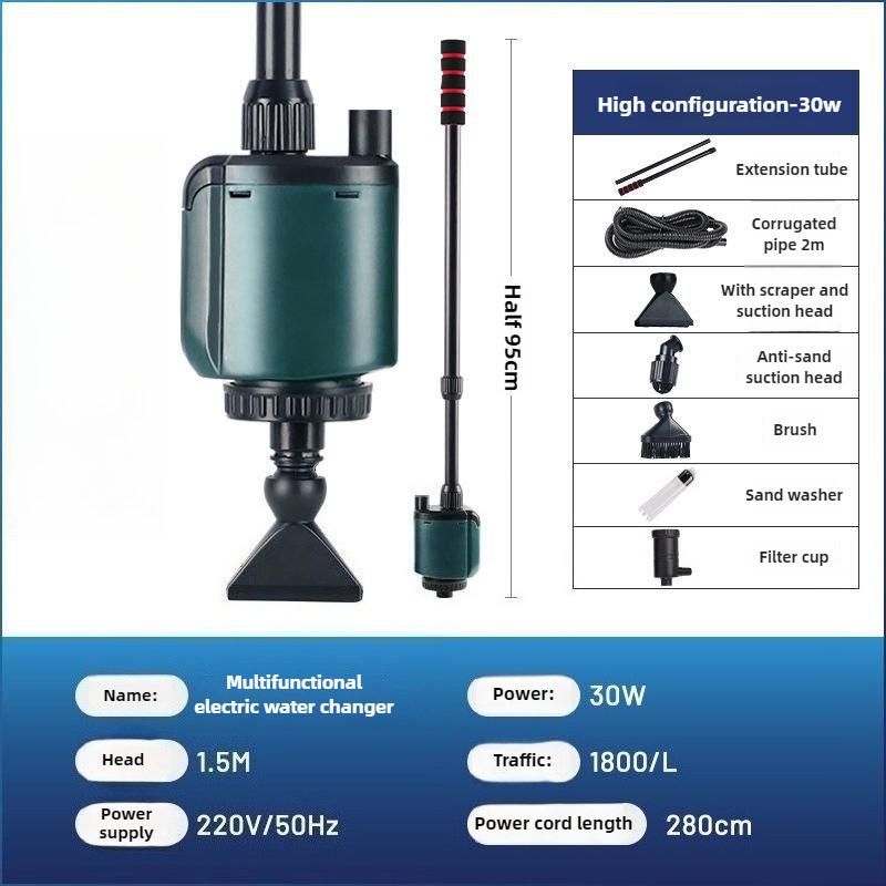 

Electric Water Pump for Fish Tank Aquarium Filtration and Cleaning Adjustable Suction Power Aquarium Accessories Supplies