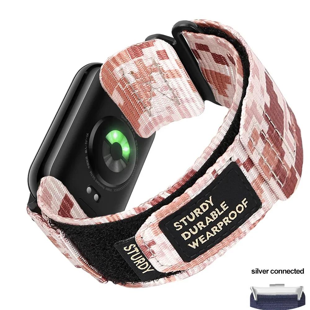 Nylon Loop Strap For Redmi Watch 5 4 Sport Bracelet Interchangeable Wristband For Xiaomi Mi Band 9/8 Pro Adjustable Watch Strap