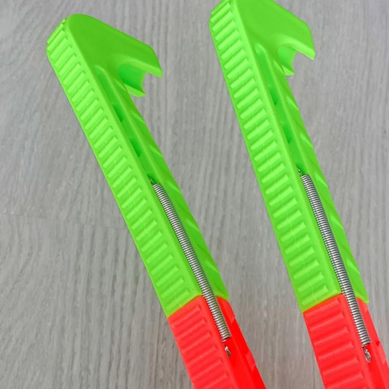 Eiskunstlaufschlittschuhschoner mit regulierbarer Spannung Eiskunstlaufschlittschuhkufenschutz Hockeyschlittschuhkufenschutz Leichtgewichtiger Kufenschutz