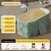 Foldable Full Body Bath Tub for Adults & Couples - Compact Household Bath Basin & Children's Sitz Bath