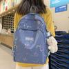 School Bag for Girls, Primary and Middle School Students, Large Capacity, Fresh and Fresh Backpack, High School and College Student Letters