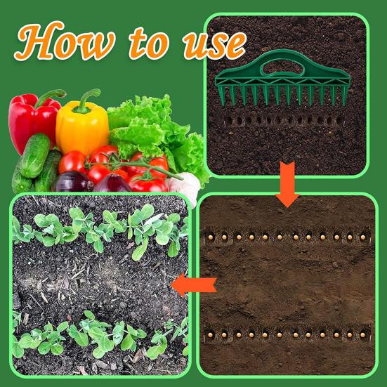 Yousheng Seeds Dispenser Set Handheld Soil Digger Spacer Compact Size Easy to Use Versatile Planting Seeds Garden Hand Tool