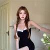 Night Cat French Retro Lingerie Lace Suspender Dress Hottie Waist Slim Bag Arm Short Skirt Pajamas