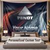 Arazzo Personalizzato con Nome Testo Fendt Poliestere Personalizzato Arazzo da Parete Per Camera da Letto e Stanza