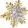 12 Count Snowflake Design Napkin Holders for Dining Occasions