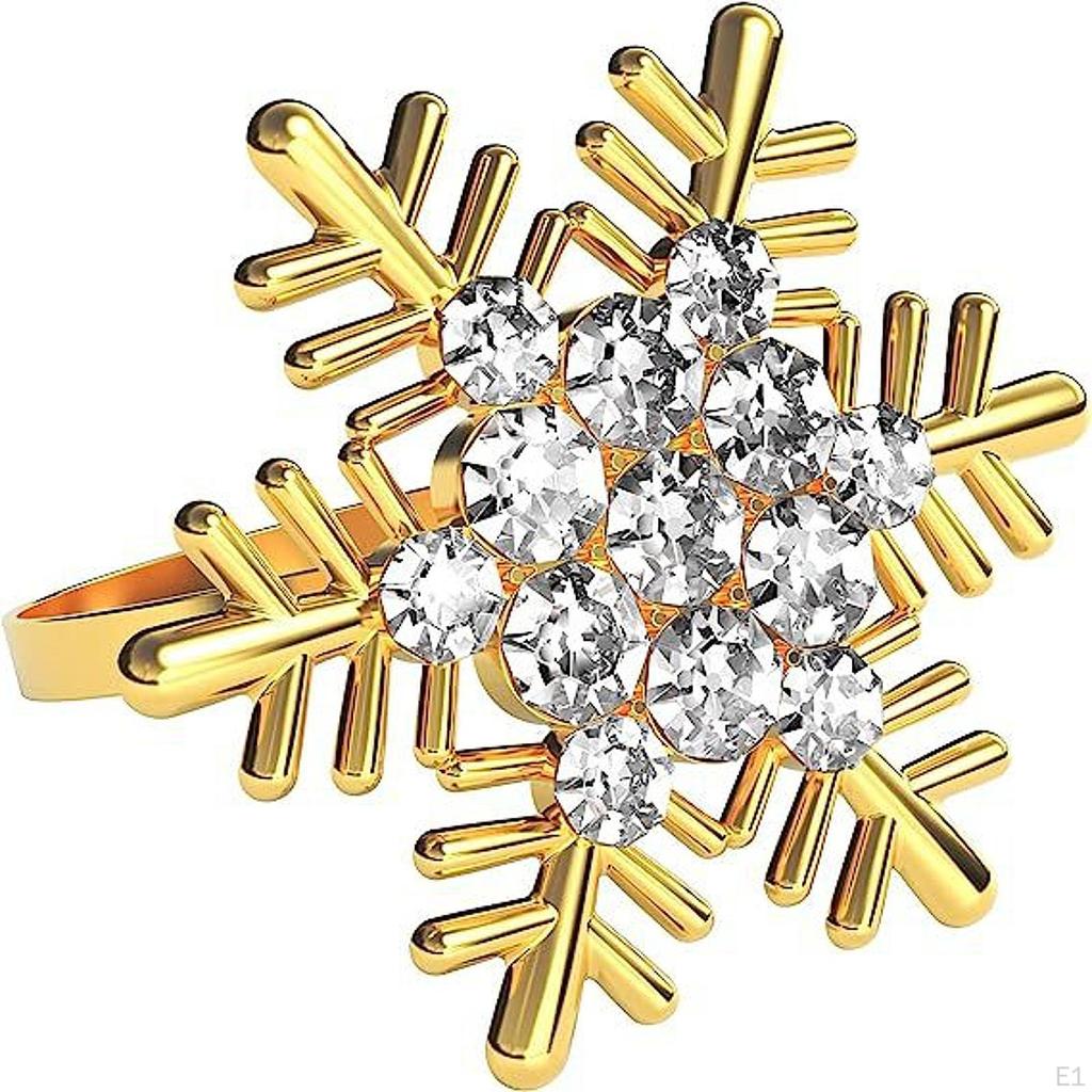 12 Count Snowflake Design Napkin Holders for Dining Occasions