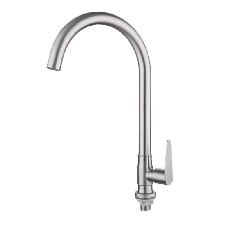 TLXT Gunmetal Rotatable High Arc Kitchen Faucet