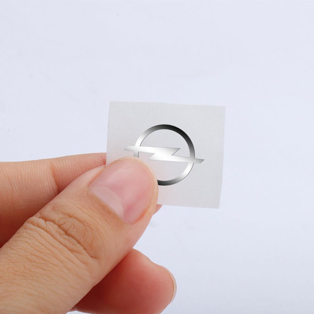 5/10/20pcs Car Interior Nickel Badge Stickers Phone Key Decal Decoration for Opel Astra H G Insignia Mokka Zafira Corsa Vauxhall