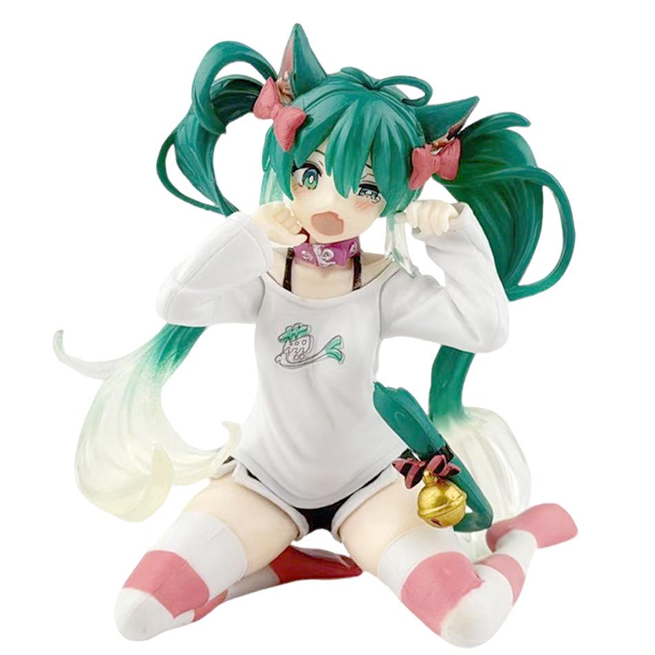 

New 2026 Desktop Adorable 8.07inch Hatsune Miku Kwaii Style Anime Model Playthings PVC Model Collector Doll Birthday Gift