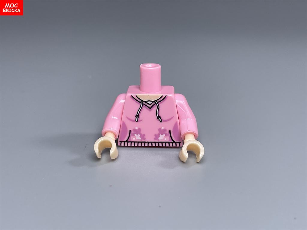 MOC Cihličky Role Město Dívka Trup Ženy Kancelářská Dáma 4cm Figurka Vlasy Složené Částice Stavebnice Příslušenství Dětské Hračky