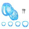 Clear Soft Chastity Cage Device Adjustable Cock Cage Lock Penis Restraints For Men BDSM Discreet Fetish Training Adult Sex Toys