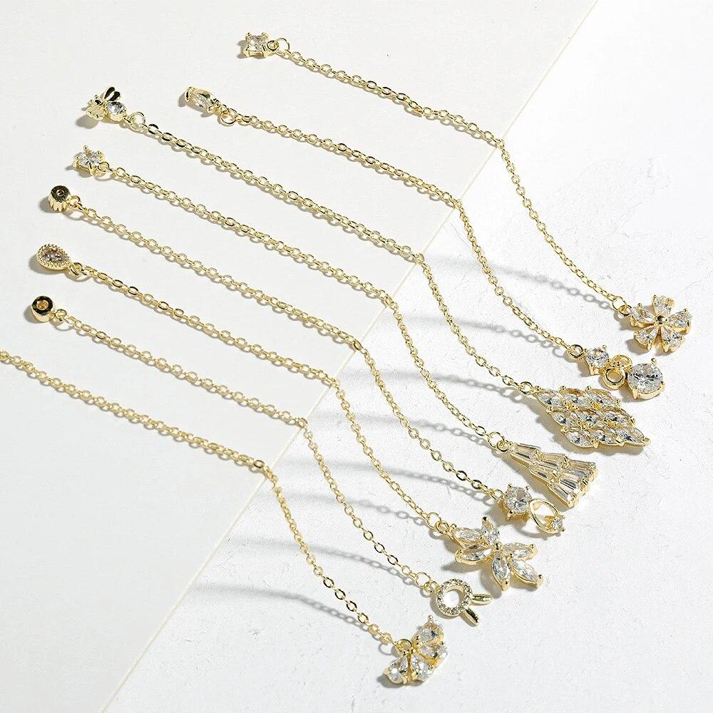 Un morceau de strass brillants en Zircon pour Nail Art, diamants de luxe, chaînes à pampilles, bijoux en perles, décorations d'ongles, accessoires de manucure