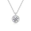 S925 Sterling Silver Moissanite Cross Pendant Clavicle Necklace for Women Luxury Sparkling Fine Jewelry Gift