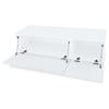 VidaXL Meuble TV 2 pcs Aggloméré 120 x 40 x 34 cm Blanc brillant