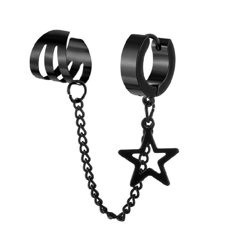 Шикарные пятиконечные серьги с вакуумным покрытием, устойчивым к царапинам, модные серьги-звезды, подарочный набор 1