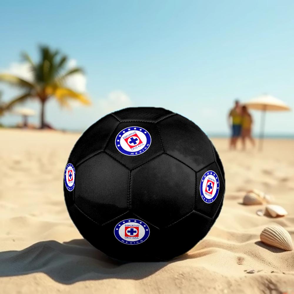 Cruz Azul Soccer Ball, colorful, suitable for all ages, machine-stitched, PVC material, competition grade, durable and high bounce