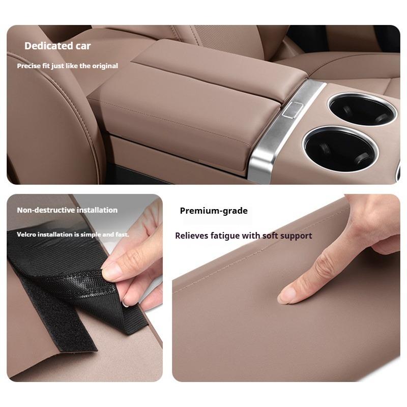 For Li Lixiang L6 L7 L8 L9 Car Armrest Box Protective Cover Ideal Armrest Box Height Increase Leather Scratch-Resistan Pad
