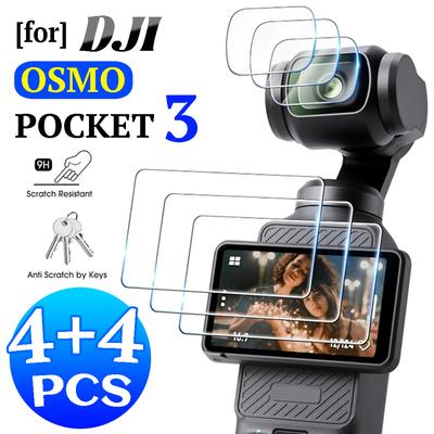 Tempered Glass Film Screen Protector for DJI OSMO Pocket 3 Hardness Anti-Scratch Lens Camera Film for DJI Pocket 3 Camera Films