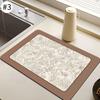 Coffee Mat Super Absorbent Dish Drying Mat Large Dish Drying Mats for Kitchen Counter Non-slip Drain Pad Coffee Bar Accessories