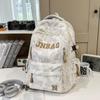 Schoolbag Burden Reduction School Bag Boys High School Students Large Capacity Backpack Junior High School Girls Printed College Students Leisure 