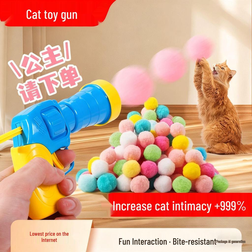 Interactive Cat Toy Launcher for Self-Play