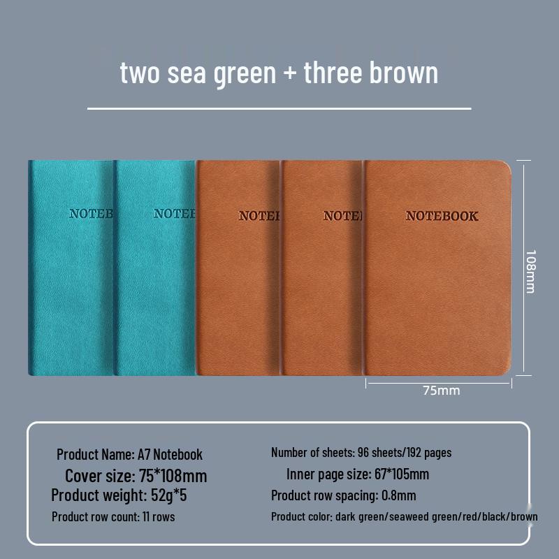 A7 Mini Tragbares Taschennotizbuch für Krankenschwestern und Ärzte