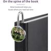 Green Prairie Donkey Stainless Steel Metal Bookmark Long Bar Page Marker with Round Ornament Read...