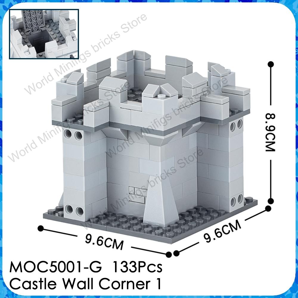 MOOXI MOC Medieval Military Castle Bricks Gate Wall Catapult Ship Building Blocks Set Assembly Toys For Children Adults DIY Gift