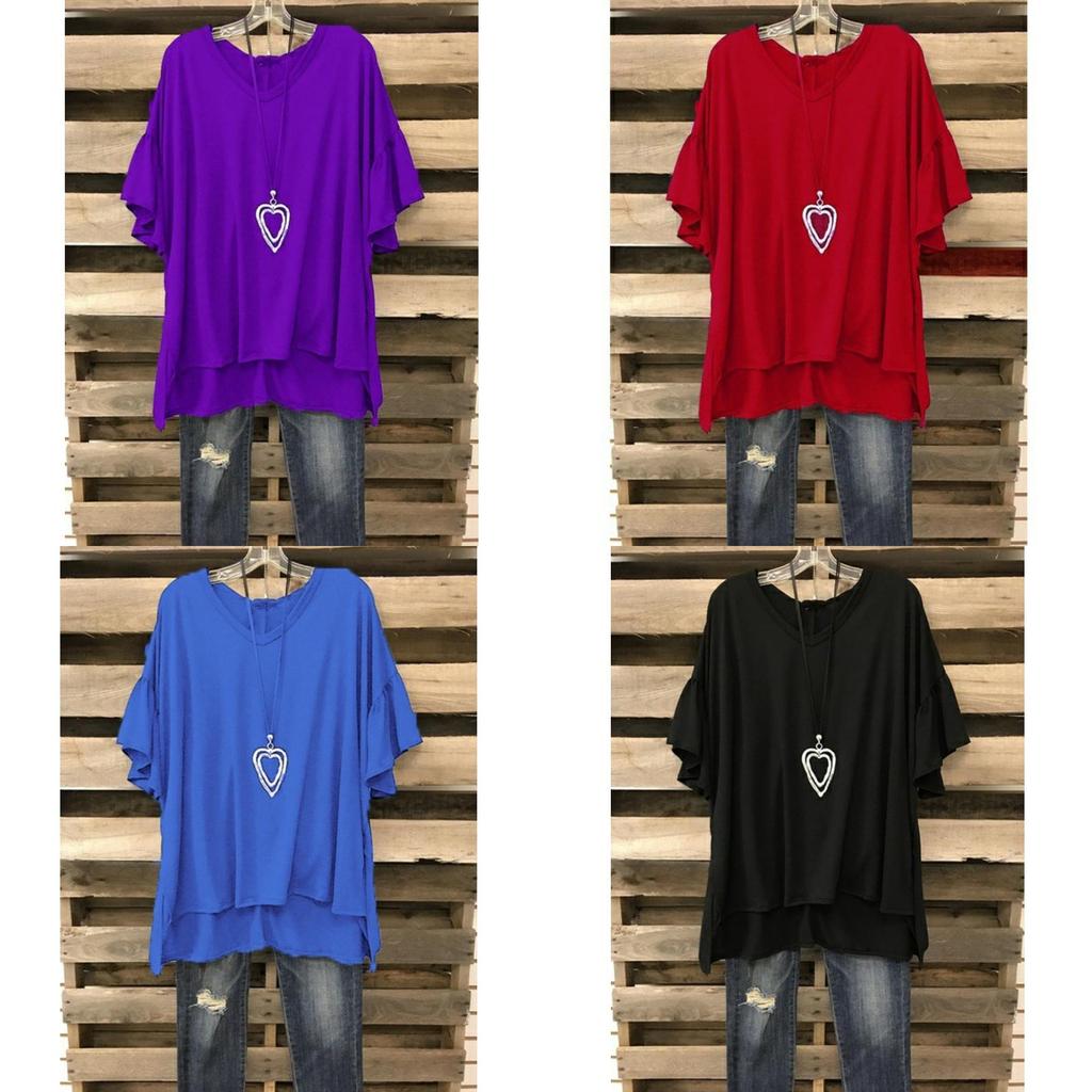 Premium Quality Women Summer V Neck Loose Tops For Effortless Casual Style