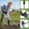 Full Steel Dual Headed Hoe Garden Tool Long Stirrup Hoe Cultivator with Adjustables Handle for Flower Beds Weeding