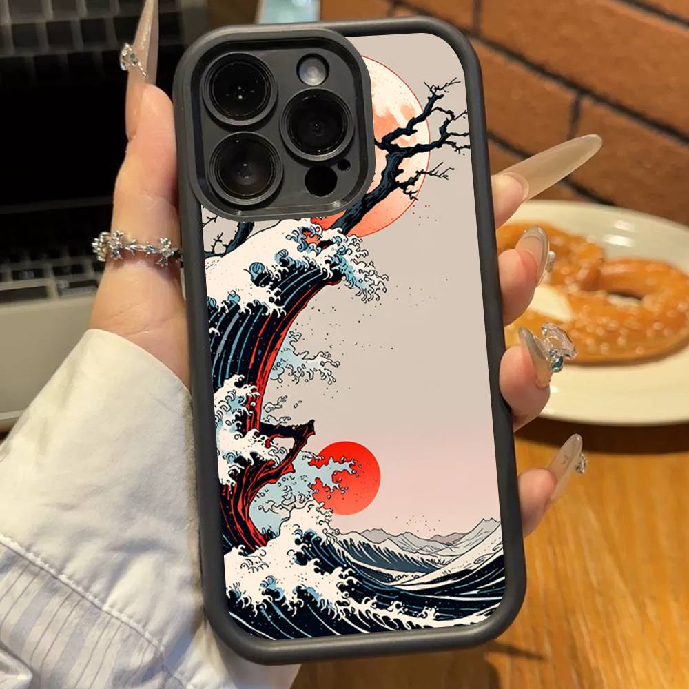 Japan Tokyo Osaka Kanagawa Phone Case For iPhone 17 16 15 14 13 12 11 Pro Plus Max Soft TPU Ladder Lens Protection Soft Cover