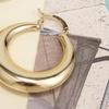 Golden Chunky Hoop Earrings for Women Bold Statement Everyday Jewelry Gift