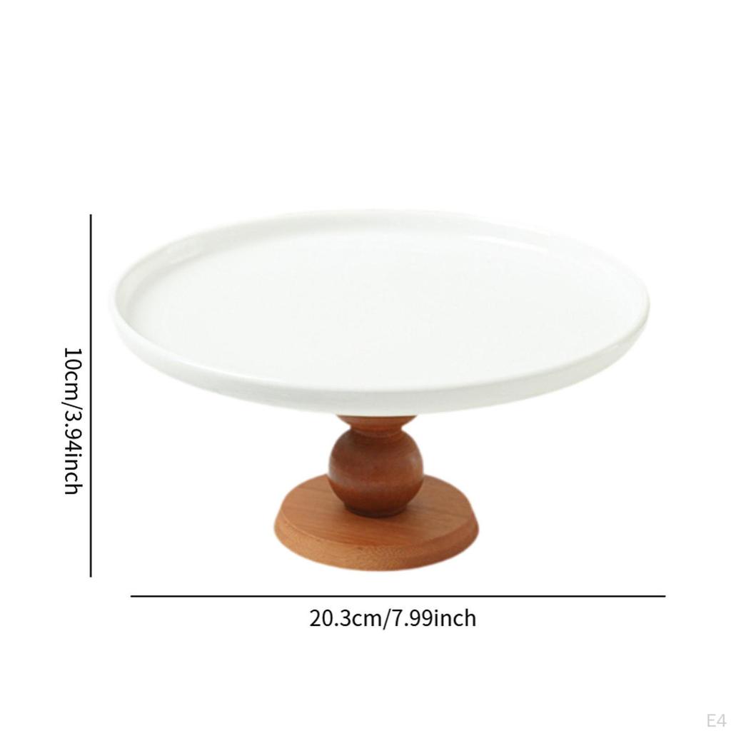 Ceramic Cake Stand with Foot for Displaying Desserts And Snacks