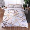 Black White Geometric 3d Bedding Sets Marble Digital Printing Duvet Cover Set with Pillowcase Home Textile Europe Australia Size