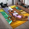 Tappeto Quadrato Classico con Elementi di Scooby-Doo, Tappetino Antiscivolo per Camera da Letto, Regalo Perfetto per i Fan.chl