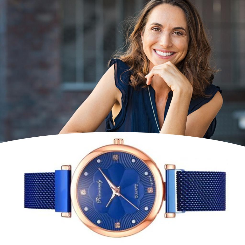 Women s Watch and Bracelet Set Fashionable Simple Quartz Watch with Bracelet for Business Casual Activities