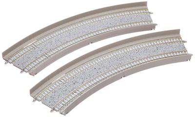 TOMIX N Gauge Double-Track Curved Rail DC391 & 354-45 F Set of 2 (1882) Model Railroad Supplies