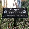Gravestone Marker Stand Memorial Stone Holder for Cemetery Metal Tombstone Stand Plaque Support for Loved Ones Pets