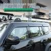 Jetour Traveller Shanhai T2 Widened Semi-Transparent Rain Visor with Logo for Car Windows