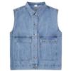 Spring and Autumn Large Size Denim Vest Women's Sleeveless Top Loose BF Versatile Jacket Korean Student Waistcoat Traf