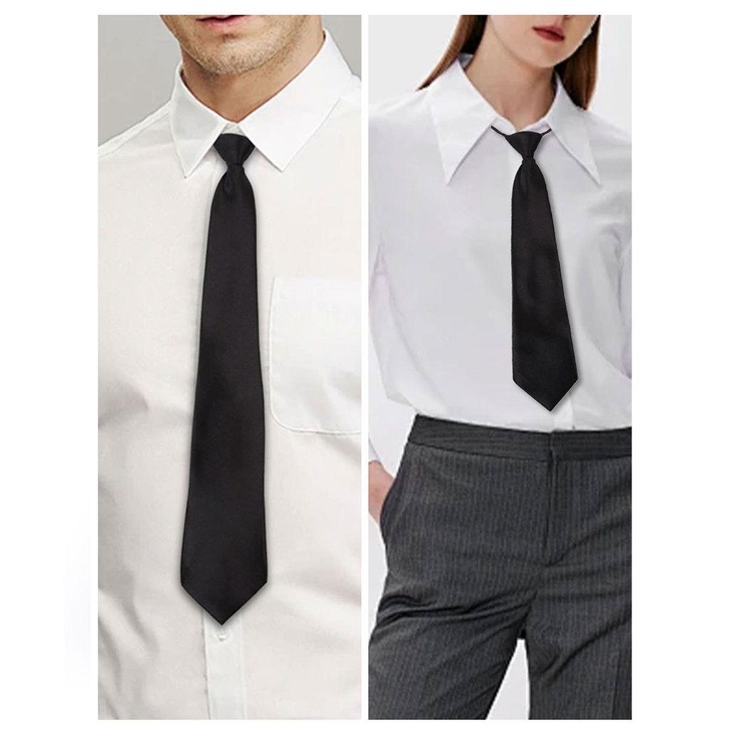 Childrens Polyester Arrow Style Tie With Zipper For Casual School Attire