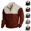 Men's Stand Collar Casual Sweatshirt.