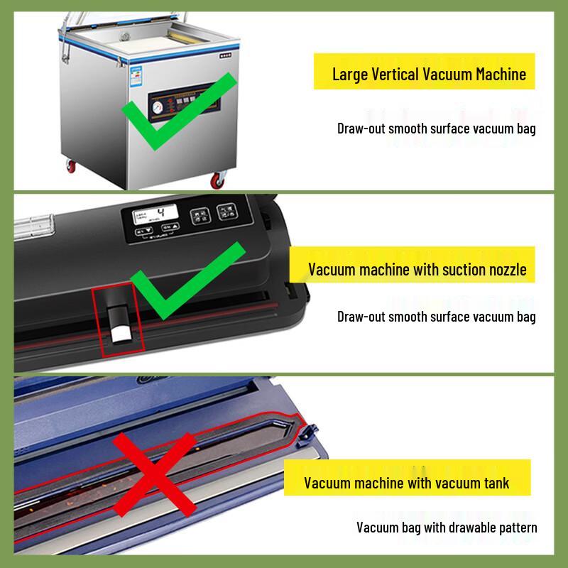 Handun Commercial Nylon Transparent Seal Bags