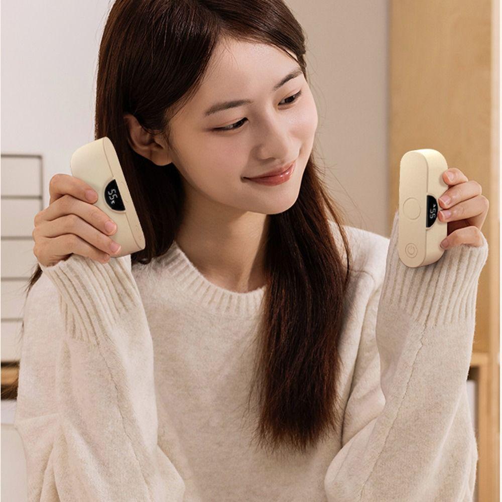 2 in 1 Magnetic Hand Warmer Adjustable 4 Temperature Settings Electric Handwarmers One Button Start Detachable
