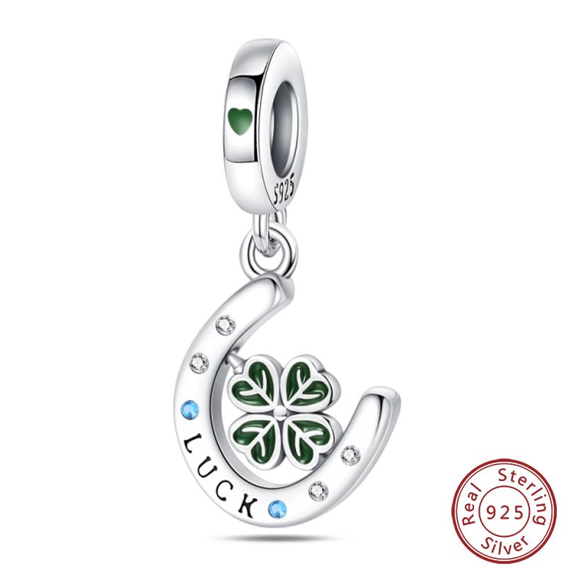 Lucky Collection Copper Craft Lucky Number Clover Green Charms Beads 3Mm Diy Elegant Holiday Fine Jewelry Gifts